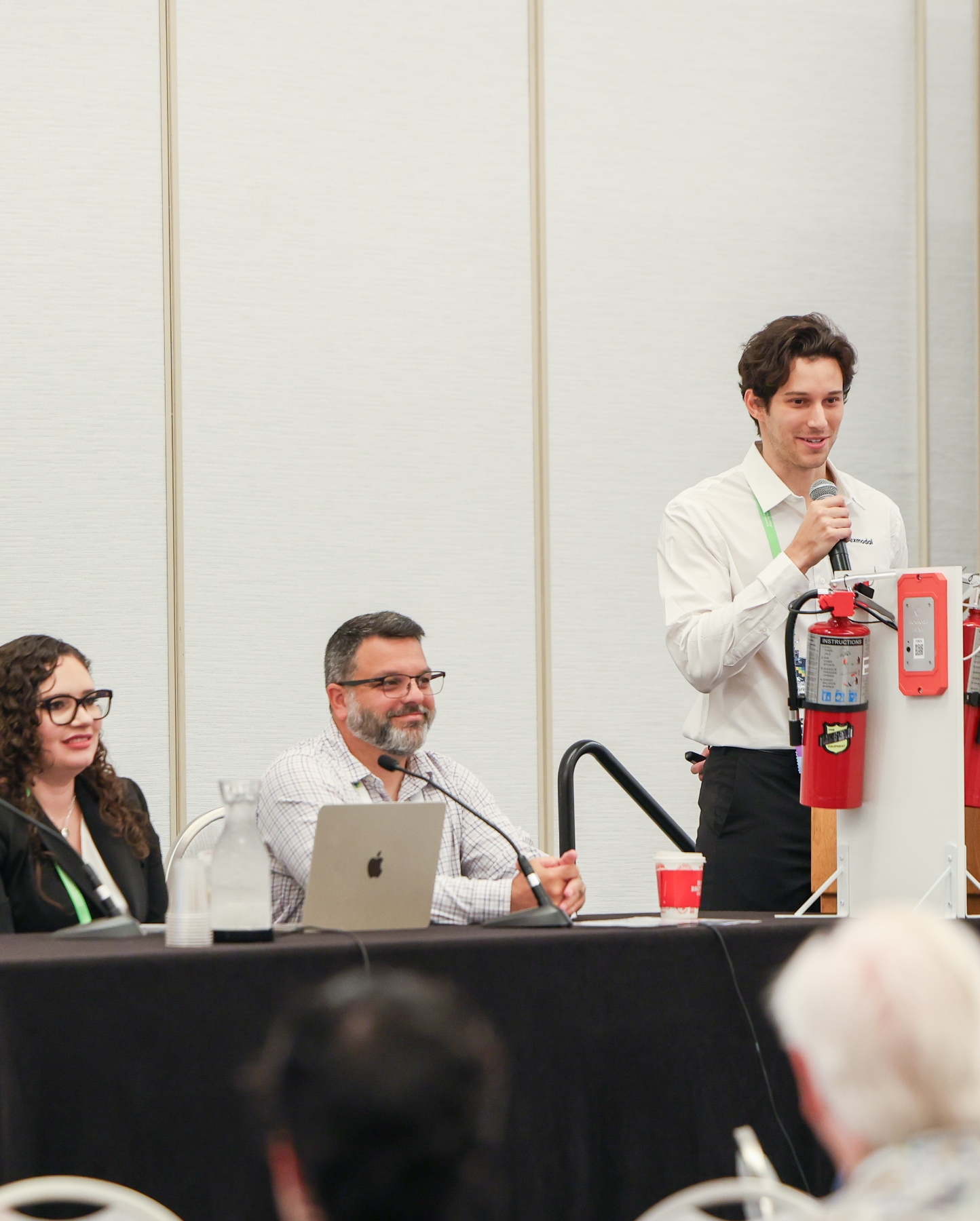 Hexmodal team member speaking on a panel at ASHE HFIC