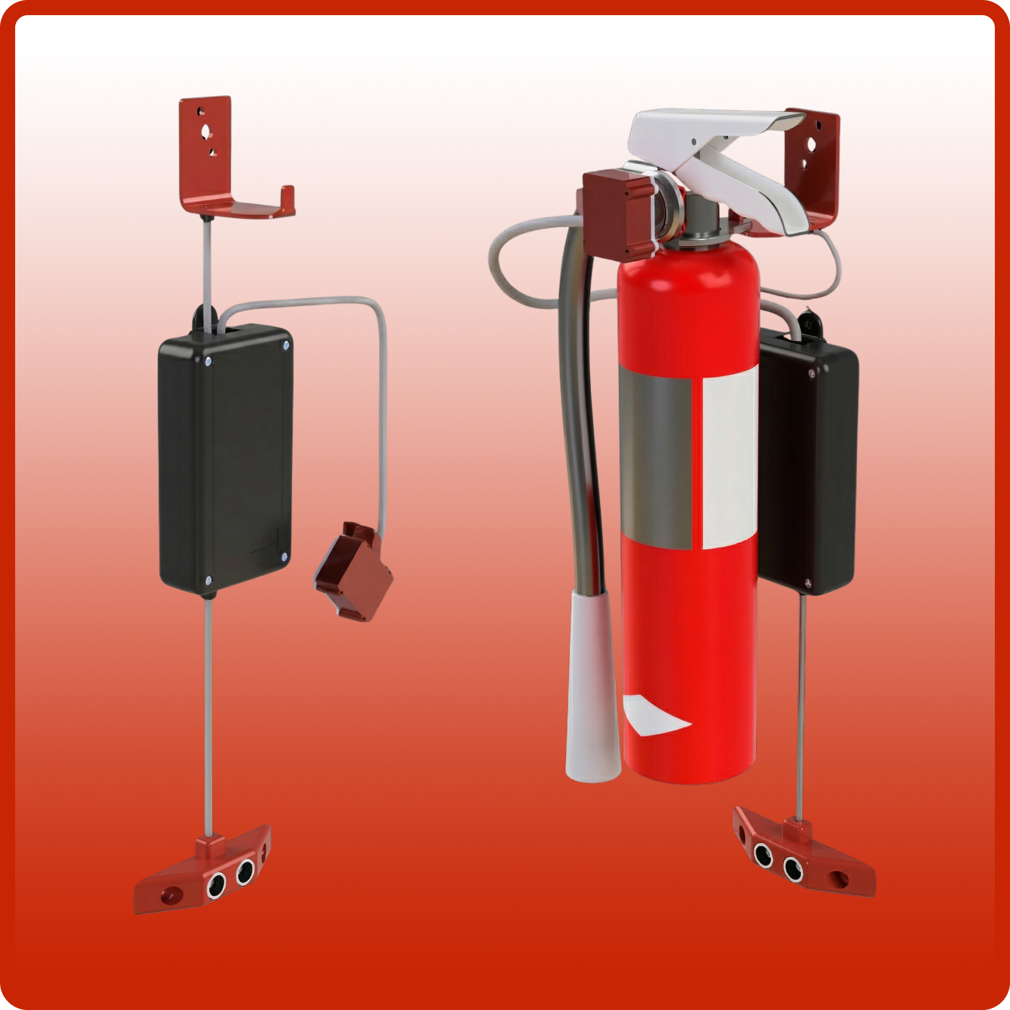 Hexmodal Smart Fire Extinguisher Monitoring device